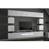 Furnitech C81 Future Pareti attrezate, Soggiorno moderno, Set mobile TV, Armadio moderno, Pensile (Senza led, C81-HG-W2 1B)