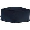 icon Amara Pouf Poggiapiedi, Blu Scuro, Velluto, Poltrona Sacco con Riempimento Incluso, Pouf Sacco, Camera da Letto, Soggiorno, Mobili Soggiorno