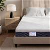 INmaterassi - Materasso Galaxy con Memory Gel e Carbon, 11 Zone Ergonomiche, Rigidità Alta, Rivestimento Sfoderabile, Anallergico e Antiacaro, Alto 22 cm, Letto Matrimoniale 160 x 190 cm