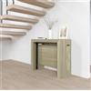 VE.CA.s.r.l. VE.CA - Tavolo Allungabile Mercurio, Made in Italy - Console Allungabile con Porta Prolunghe fino a 3 Metri, 14 Posti Rovere Rock - Moderno Da Sala da Pranzo (14 Posti, Rovere Rock)