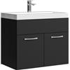 Badplaats B.V. Mobile da bagno Montreal 01 60cm Nero Opaco - armadio mobiletto lavabo Mobili Armadietto