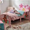 Disney Princess, Lettino con robusta struttura in legno composito, lati protetti, doghe in legno, per materassi da 140 x 70 cm, materasso non incluso