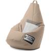 Avalon - Puff Poltrona Sacco Pera Deluxe Grande Sfoderabile, Pouf Sacco di Qualità Sartoriale, Bean Bag per Sedersi Ergonomico, Tessuto Antistrappo Impermeabile, Made in Italy(70x130cm-Corda)