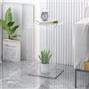 MKYOKO Tavolino A Forma Di C, Tavolino Per Divano In Acrilico, Tavolino Da Esposizione Per Decorazioni Per La Casa Dal Design Moderno E Trasparente Per Soggiorno (Color : Clear, Size : 30x30x65cm)