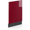 Vicco Pannello frontale Fame-Line, Bordeaux lucido, 45 cm senza piano di lavoro, per la combinazione con altri moduli della serie Fame-Line