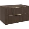 Badplaats B.V. Mobile lavabo Rimini 80 cm - Noce Marrone - Mobili da bagno con cassetti