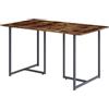 Vicco Tavolo da pranzo Merido, Rovere rustico/grigio, 140 x 80 cm, adatto per 4 persone, superficie facile da pulire
