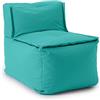 Lumaland Pouf Modulare | Parte Centrale Impermeabile, per Interni ed Esterni, per Giardino e Enterni, Facile da Estendere, 54 x 81 x 70 cm [Turchese]