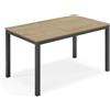 REDÒKASA Tavolo da pranzo allungabile 130x80 modello GIOTTO MADE IN ITALY con allunga laterale 40 cm per sala da pranzo, cucina e soggiorno, design moderno (Noce Nodato)