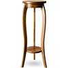 bixard.com Tavolino portafiori in legno massello di faggio, Legno, WALNUT, 28x75