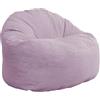 bananair - Pouf Poltrona Sacco in Velluto a Coste Larghe - Morbido e Confortevole - Imbottitura in Schiuma, Ottimo Supporto per la Schiena - Pouf Divano Gigante (100 cm, Viola di Parma)