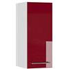 Vicco Pensile da cucina Fame-Line, Bordeaux lucido, 30 cm | Frontale in MDF · Chiusura ammortizzata · 2 Ripiani · Maniglie in metallo · ✓ Spazio pratico