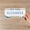 Wanapix | Targhe Personalizzate | Targa Auto con Nome | Placca di Alluminio Decorativa | Auto/Carrozzina | 21x 9,5 cm | 100% Personalizzato