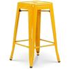Kosmi - Sgabello da bar in metallo giallo brillante - Alto 66 cm