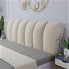 ZCXRYFL Cuscini Testiera Letto Matrimoniale Singolo Una Piazza E Mezza Copri Testata Letto Imbottita, Schienale Letto Grandi Cuscino da Lettura Anti-collisione Copripiumino Lavabile(135x60cm,Beige)