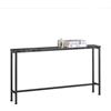 SoBuy Tavolo Consolle Ingresso Allungabile Tavolo Salvaspazio in Legno - Design Semplice e Elegante, Facile da Montare, L120 x P20 x A65 cm, per Soggiorno, Corridoio, Ufficio - Nero FSB19-SCH