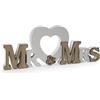 MAURY'S IL NUMERO UNO DEL RISPARMIO MR & Mrs Scritta in Legno Decorativa - Effetto 3D, per Tavola di Nozze, da Parete, Decorazione Matrimonio, Casa, Idea Regalo, Promessi Sposi, Elegante, Minimalista - 29 x 2 x 11H cm
