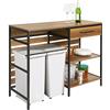 SoBuy Isola Cucina con Piano Lavoro, cassetto & 2 ripiani, 120x90x45cm