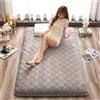 FZKun Materasso futon, materasso giapponese per pavimento, stile tatami, pieghevole, spesso, morbido, per casa, letto, dormitorio, campeggio, viaggi (grigio elegante, 90 x 200 cm)