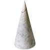 CBAM Cono Scultura da Tavolo Fermacarte in Marmo Bianco Carrara Italian White Marble Table ConeH.16cm
