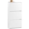 SoBuy Scarpiera salvaspazio slim con 3 ribalte 61x25x120cm per ingresso