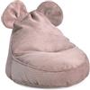 Gutekissen Pouf per bambini Sweet con orecchie - Lincoln, cuscino Montessori per cameretta dei bambini (rosa, 68/59/55 con orecchie)