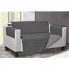 BIANCHERIAWEB Copridivano Trapuntato Lello Antimacchia Double Face Grigio Ch-Grigio Sc 3 Posti Grigio-Grigio