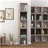 Totò Piccinni Libreria GAIA 32 x 167h in legno (Tortora/Antracite)
