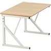 HUOLE Scaffalatura Mobile Scaffale Porta Microonde Struttura in Metallo con Ripiano in Legno MDF Organizer Mensola Porta Utensili Strumenti Cucina Design Moderno-54 * 35 * 34,5 cm: bianco