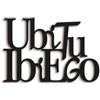 Declea Targa in Legno Ubi tu ubi Ego Scritta d'Amore, Decorazione d'appoggio per la casa, Idea Regalo San Valentino per Lui Lei, Lettere in Legno Decorativo, Design