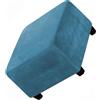Mswborml Velluto Fodera per Poggiapiedi Quadrata 70X70cm/80X80cm Quadrato Copri Pouf Elasticizzato Lavabile Fodera Poggiapiedi Copri Ottomano Cover Sgabello Copertura Protettiva Elasticizzato,K
