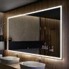 A ARTFORMA Personalizza Controluce LED Specchio - su Misura - con Interruttore e Accessori Neutro - Freddo Bianco 130x90 L49