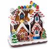 Gruppo Maruccia - Casetta di Natale in Resina con Suoni - Carillon Natalizio - Decorazione per la Casa - Idea Regalo