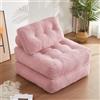 Litbird Divano letto pieghevole - Divano a sacco - Poltrona relax, divano gioco, divano letto e letto degli ospiti per piccoli spazi, poltrona per camera da letto e soggiorno (Rosa, 89,9 cm)