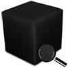 Best For Home, pouf a cubo, poggiapiedi, 40 x 40 x 40 cm, diversi colori (nero)