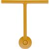 Inbagno Tergivetro Doccia Giallo in plastica, Gomma AntiGraffio e Manico ergonomico con Ventosa, Spring