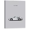 DìMò ART Quadro Stampa su Tela con Telaio in Legno Rogan Mark Porsche 911 Turbo Grey Misura 40x30 CM