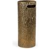MECSAL CASALINGHI Portaombrelli in Metallo Oro Design Moderno Ø20x55 cm - Porta Ombrelli Tondo Decorativo per Ingresso, Salotto o Ufficio - Stile Elegante e Resistente, Vari Modelli (Oro Martellato)