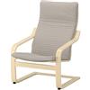 IKEA Poang Poltrona Betulla Impiallacciatura Knisa Beige Chiaro 792.407.90