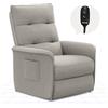 FLEXISPOT Poltrona Relax Elettrica con Schienale Regolabile - Poltrona TV Regolabile con Funzione Recliner, Schienale Regolabile da 125° a 160° - Poltrona Relax Ergonomica Color Grigio Chiaro
