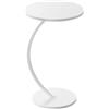 Vicco Tavolino da caffè Alvio, Bianco, 40 x 60 cm, utilizzabile come superficie d'appoggio per soggiorno o camera da letto