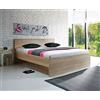 AVANTI TRENDSTORE - Melli - Struttura letto, disponibile in 3 diverse misure e 2 diversi colori (Marrone, 140_x_200_cm)