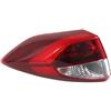 SQTGJJJ posteriori Per Hyundai Per Tucson 2015-2018 Auto LED Fanale Posteriore Paraurti Trun Segnale Avvertimento Lampada Freno Montaggio fanali posteriori dell'auto(Outside Left)