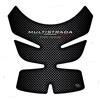 BLACK DOVES GRAPHICS Adesivo 3d Protezione serbatoio compatibile con/sostitutivo per DUCATI MULTISTRADA 950 1200 1260 2015-2020 Tank Pad (Chiaro-Carbone)