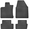 FROGUM 0450 Tappetino in Gomma nero anteriore e Posteriore Compatibilità con NISSAN Qashqai/Qashqai +2 I J10, NJ10