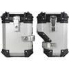 Hgkqbomb Porta bagagli Moto per CFMOTO 800MT CF 800 MT Baule Moto Baule Laterale Portapacchi Telaio Supporto Casco Posteriore Topcase Porta Bagagli(38L Side Box Silver)