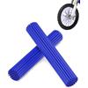 E-riding - Rivestimenti per raggi di ruote per moto e biciclette - 72 pezzi, universali, per moto da cross, rivestimenti per raggi, decorazione e protezione per cerchi da 8-21 - Blu