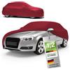 WALSER Premium Telo Copriauto da Interno Stretch Plus - Elasticizzato e Antipolvere, Morbido per Uso Interno, Copertura Protettiva per Auto Station Wagon, Misura 4, Rosso