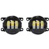 SPUFKGE Faro Fendinebbia Per Fiat Per Panda Per Punto Evo Per Sedici 2009-2016 Fendinebbia A LED Per Auto Lampada 8000LM 30W Bianco Giallo 12V Impermeabile(P-White)