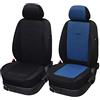 RIVEXTAUTO Coppia coprisedili Anteriori universali Pegaso per Auto con e Senza airbag Laterali 100% Made in Italy (Nero)